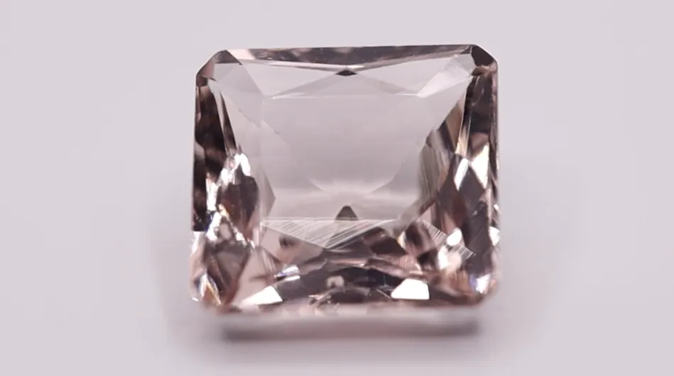 10.04 x 9.85 Radiant Cut Morganite