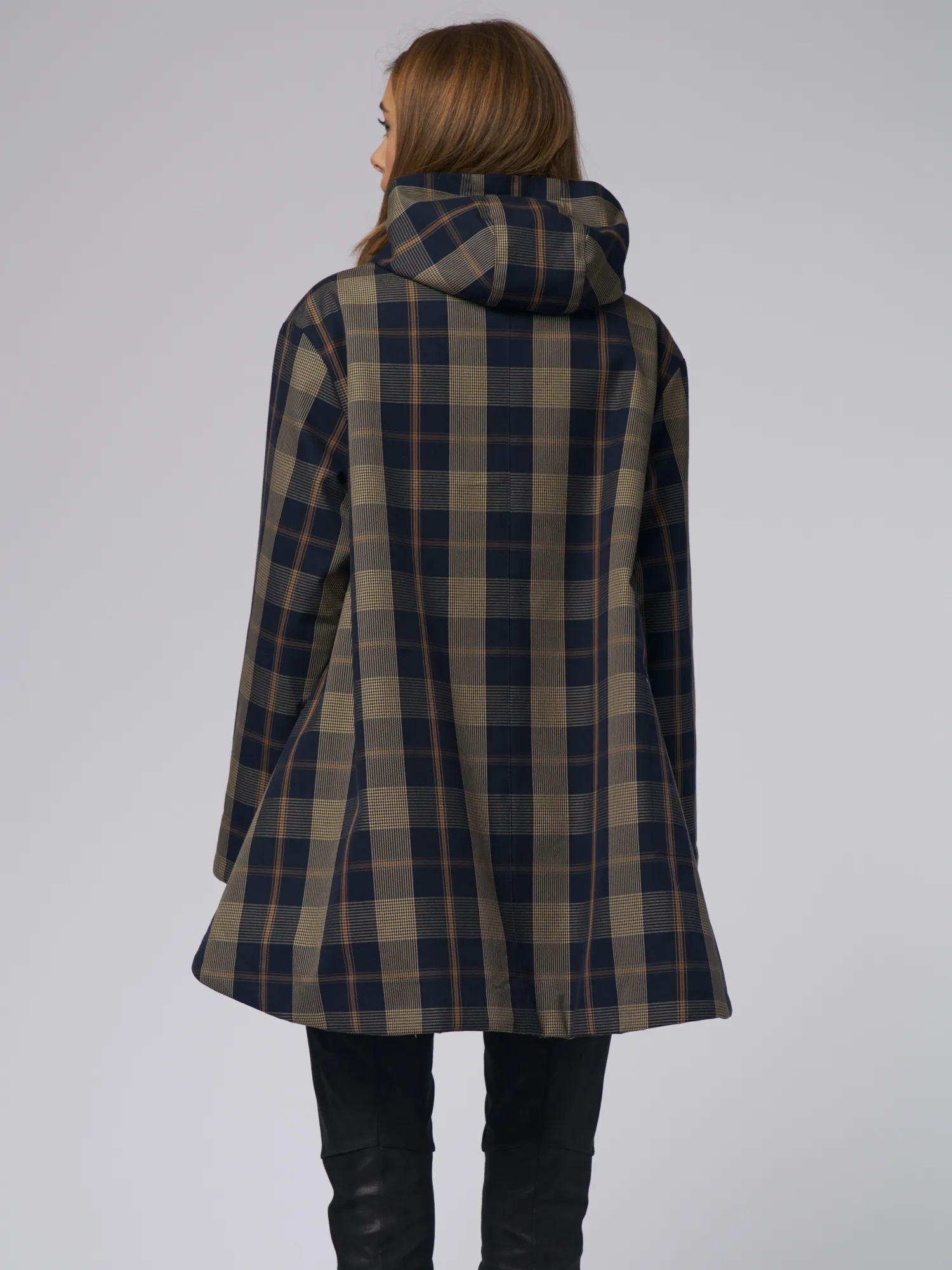 Alberta Ara Coat Taupe/Navy 