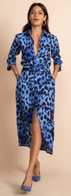 Alva Midi Dress Leopard