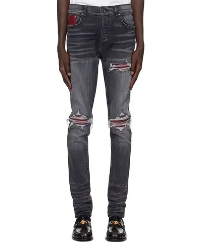 Amiri Blue Lurex MX1 Jeans