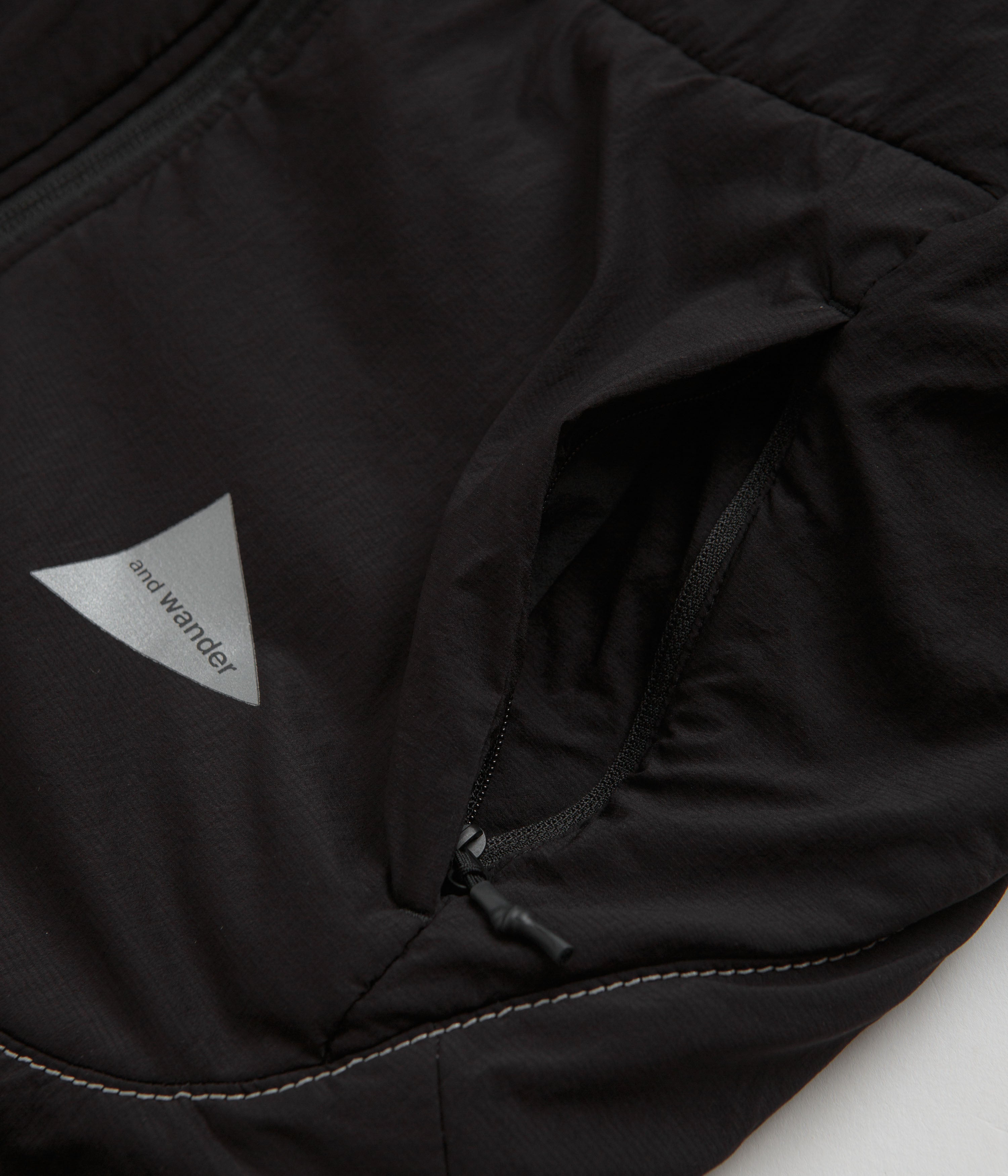 and wander Alpha Air Hoodie - Black