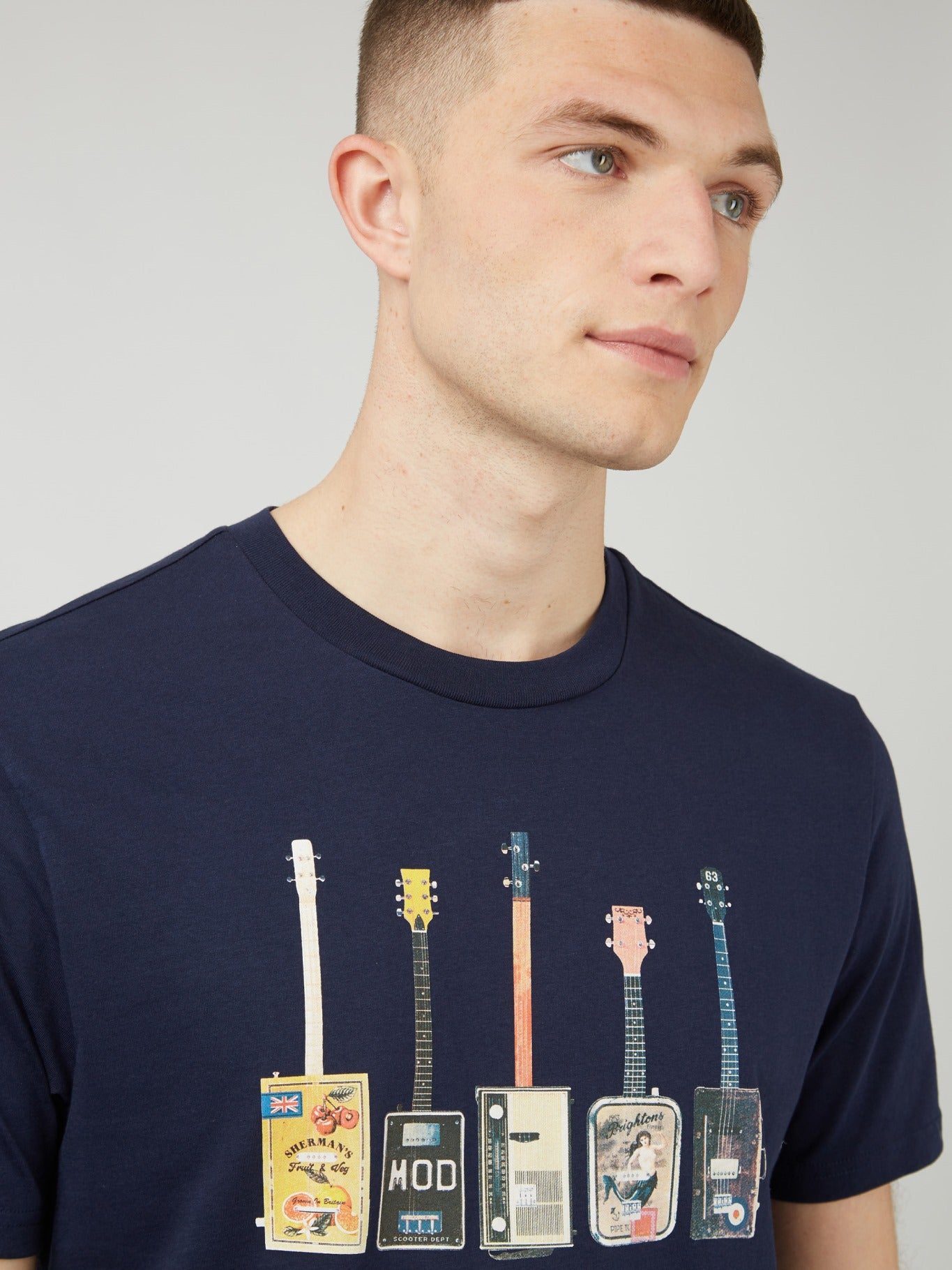 Ben Sherman 'Misfits Guitars' T-Shirt