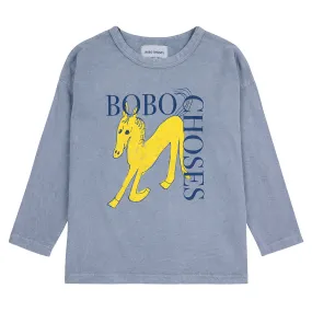 Bobo Choses Child Wonder Horse T-shirt Grey