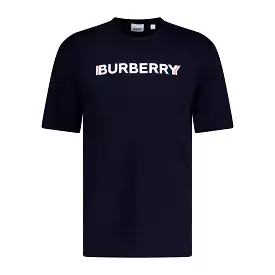 BURBERRY LOGO PRINT T-SHIRT NAVY