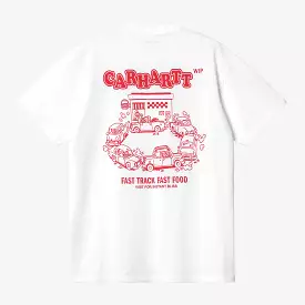 Carhartt WIP Fast Food T-Shirt White/Red