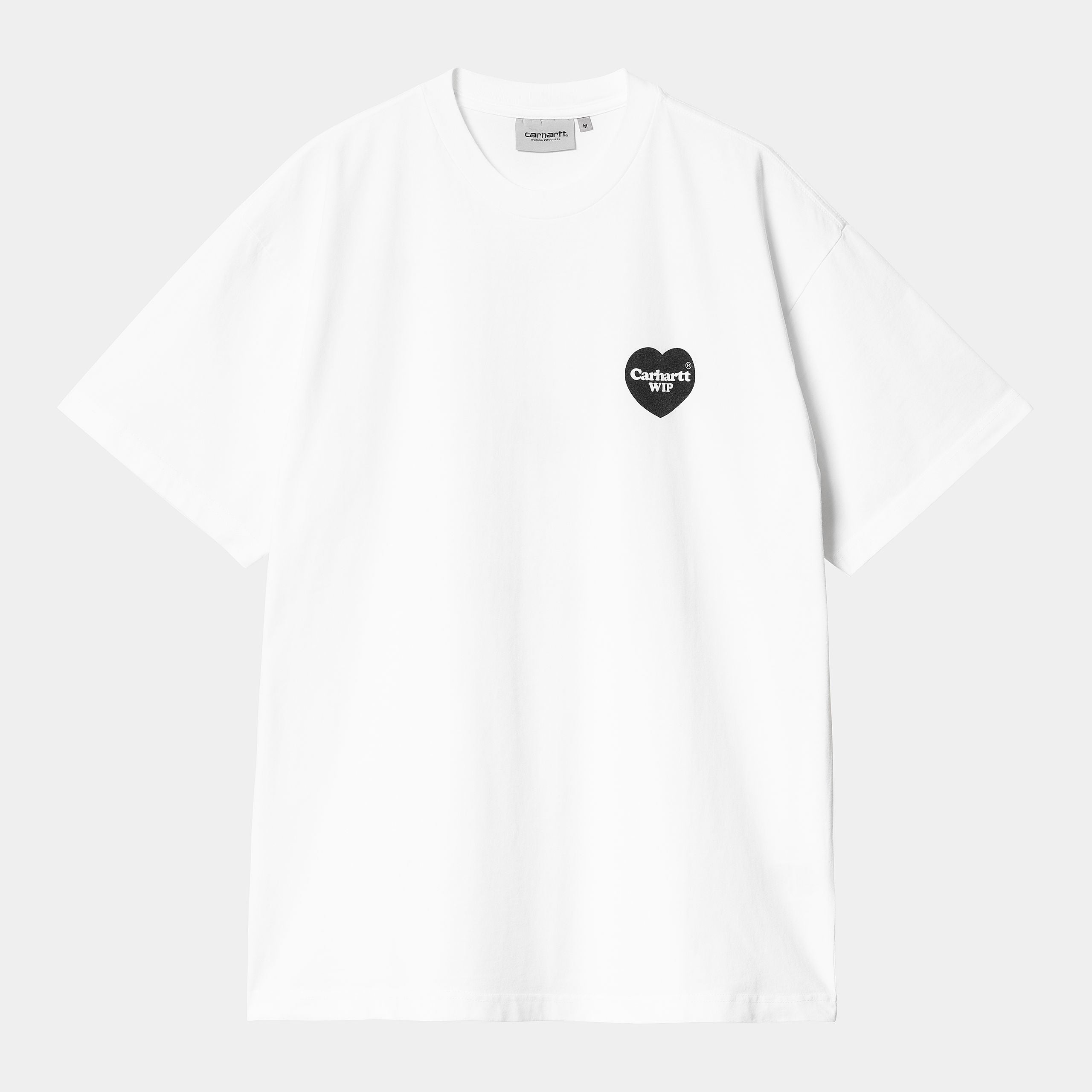 Carhartt WIP Heart Bandana T-Shirt White/Black (Stonewashed)