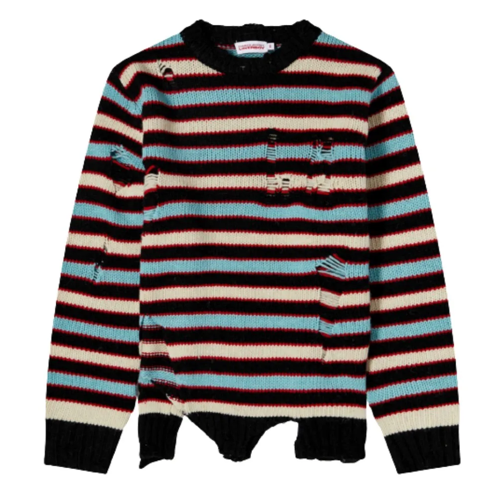 Charles Jeffrey LOVERBOY  |Crew Neck Stripes Unisex Wool Nylon Blended Fabrics