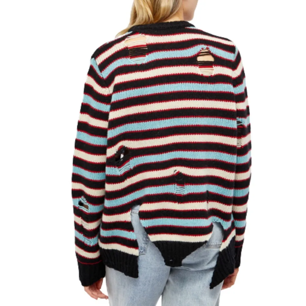 Charles Jeffrey LOVERBOY  |Crew Neck Stripes Unisex Wool Nylon Blended Fabrics