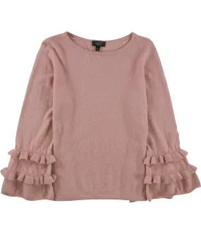 Charter Club Womens Ruffled Pullover Sweater