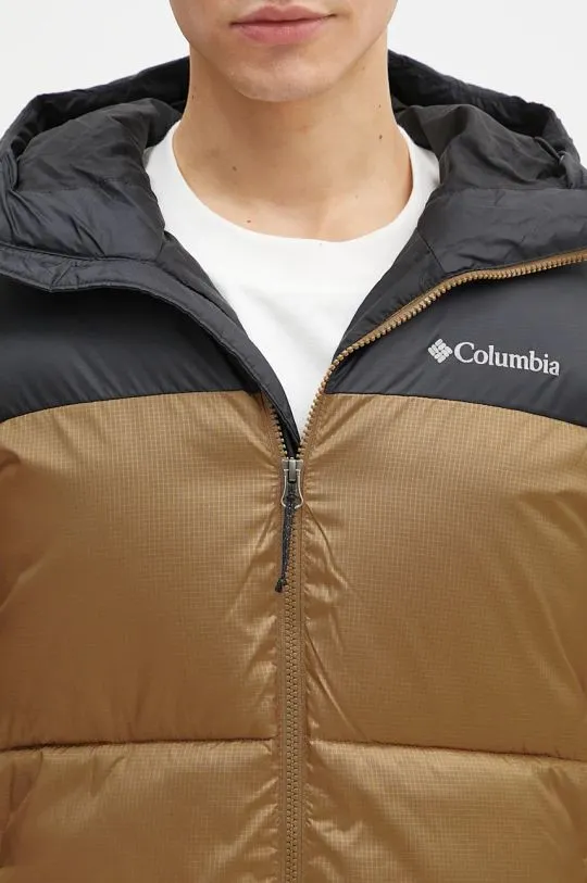 Columbia jacket Puffect men's brown color 2086851