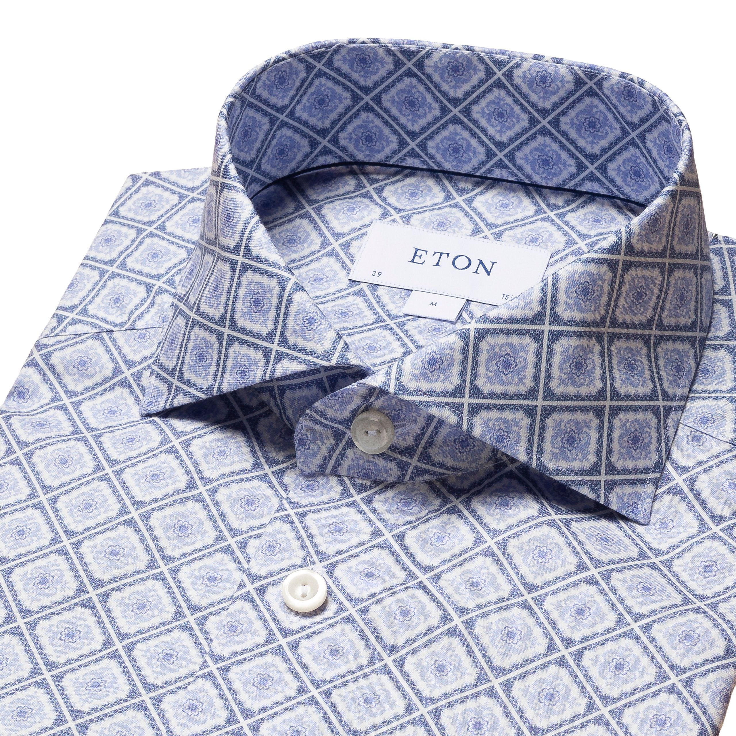 Contemporary Fit - Medallion Print Twill Shirt