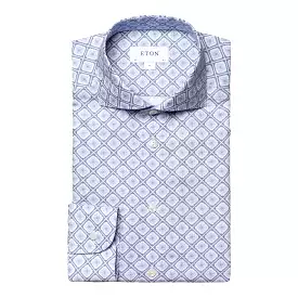 Contemporary Fit - Medallion Print Twill Shirt