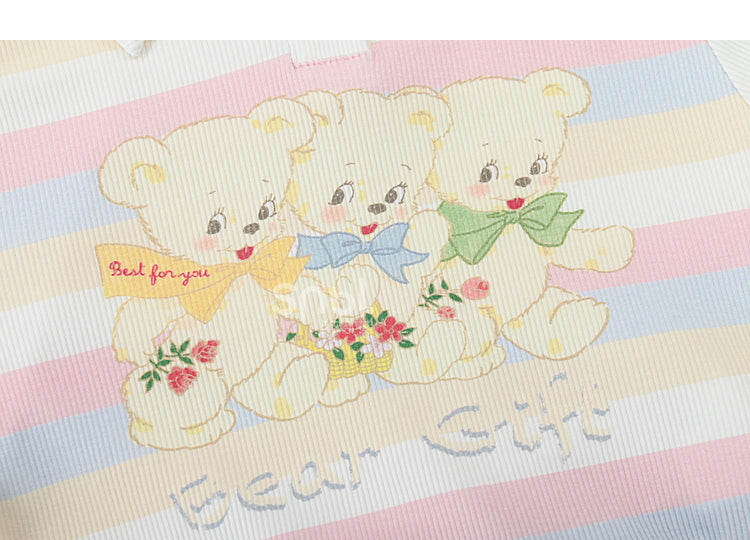 Cute Pastel Rainbow White Bears T-shirt ON629