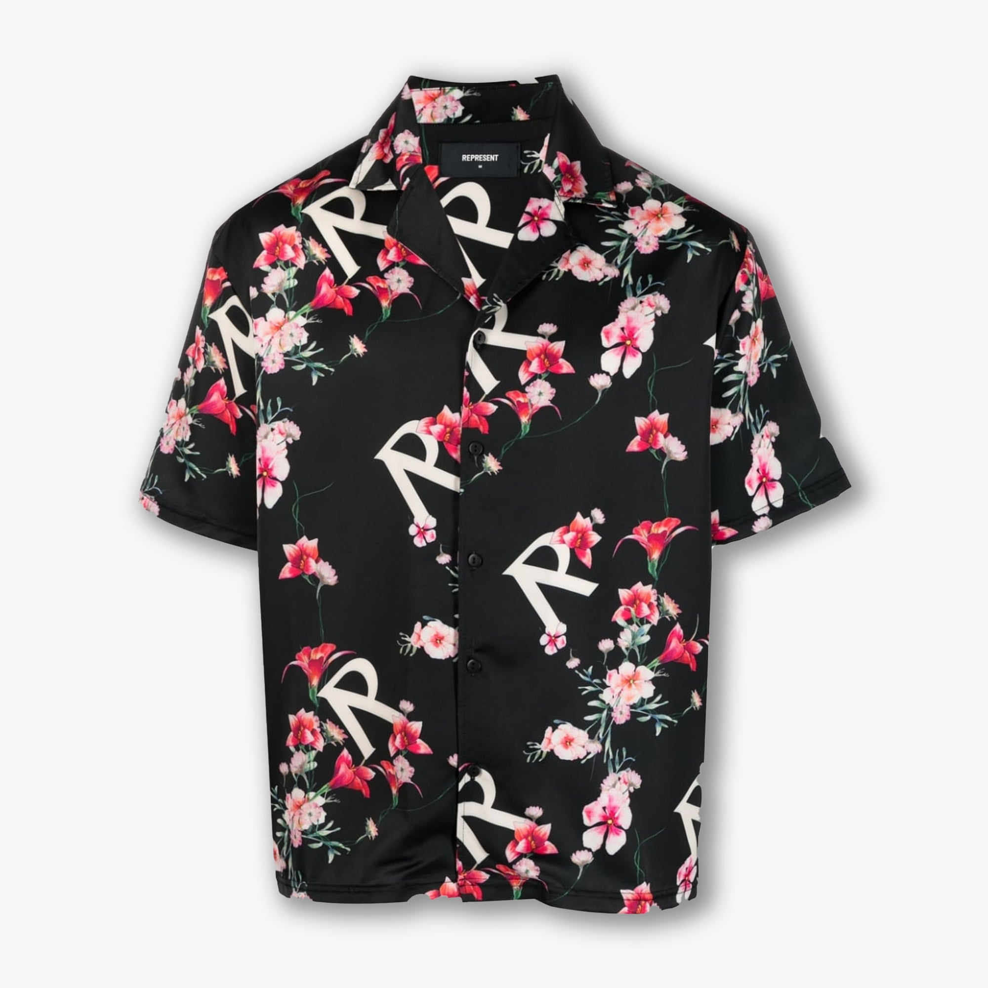 FLORAL SHIRT 'BLACK'