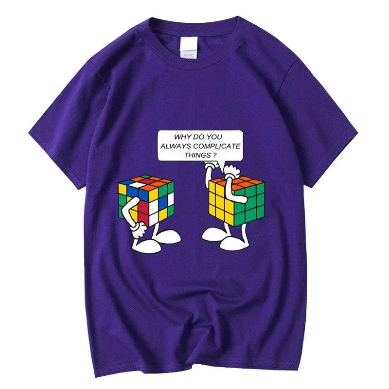 Funny Sarcastic Pun Intended T-shirt Complicated Rubics Cube