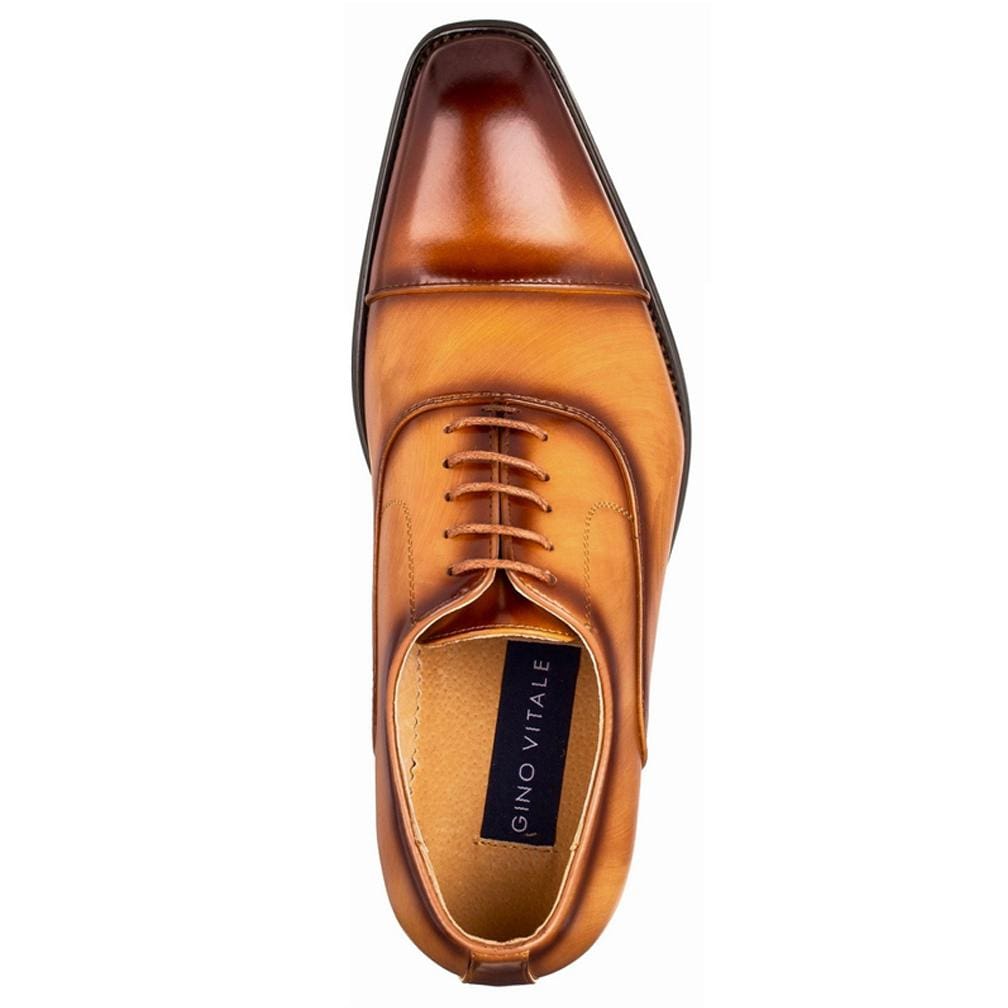 Gino Vitale Lace-up Cap Toe Dress Shoes