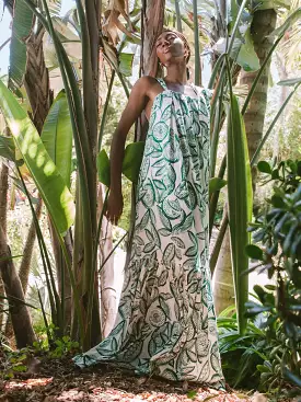 Gnoor Dress - Flora Green