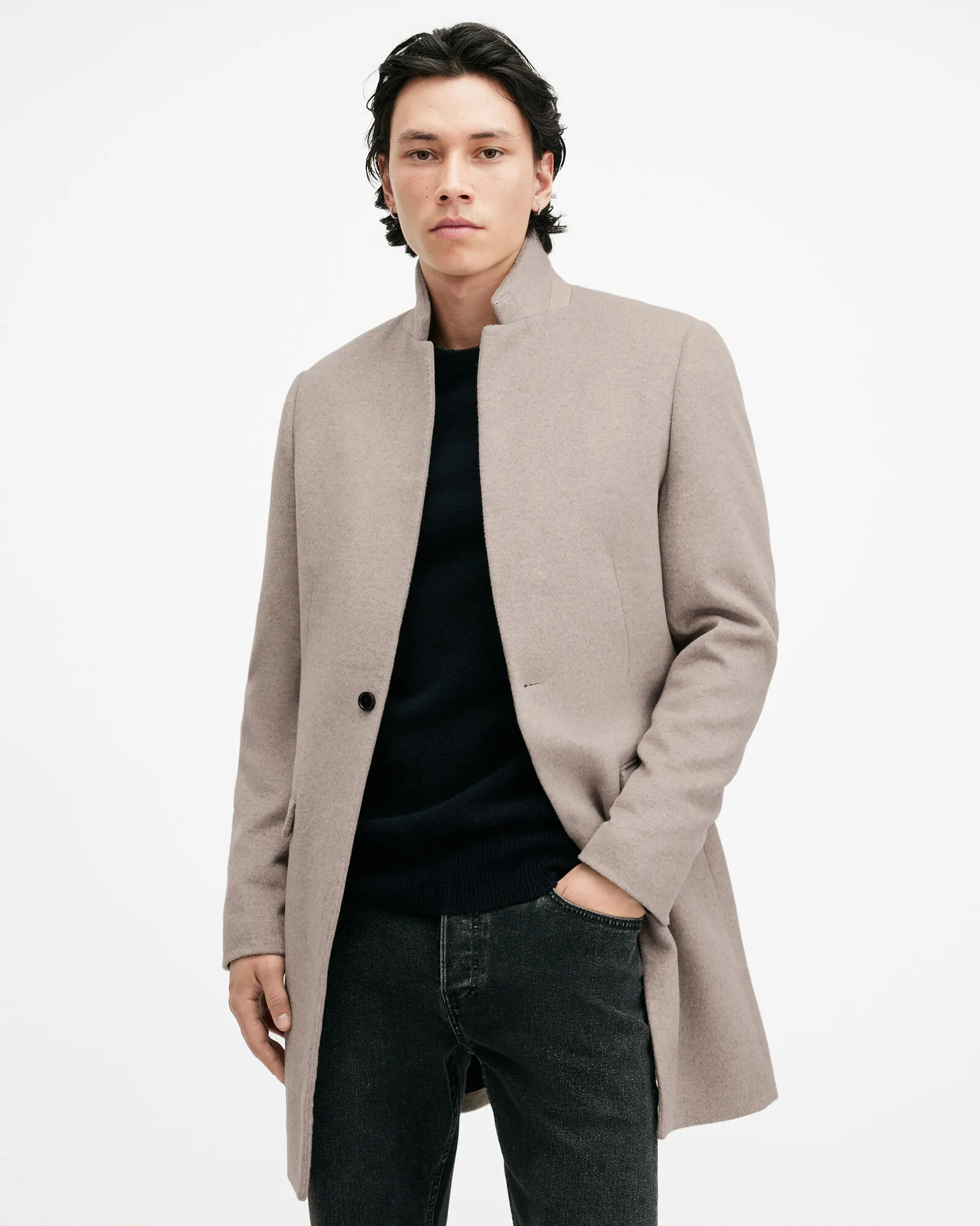 Hargrove Slim Fit Wool Blend Coat