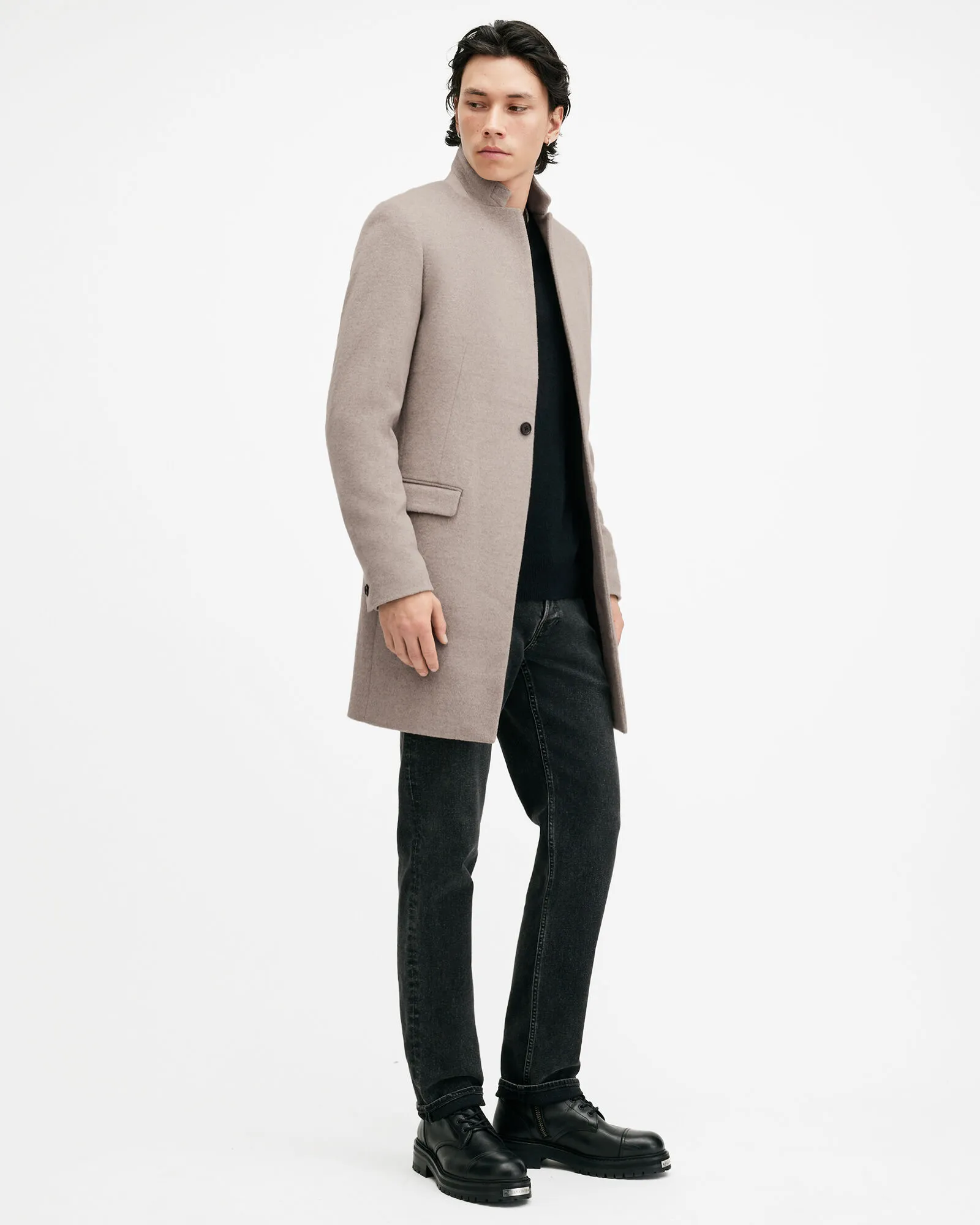 Hargrove Slim Fit Wool Blend Coat