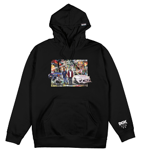 HOODIE DGK STREET CLUB (BLACK, NAVY)