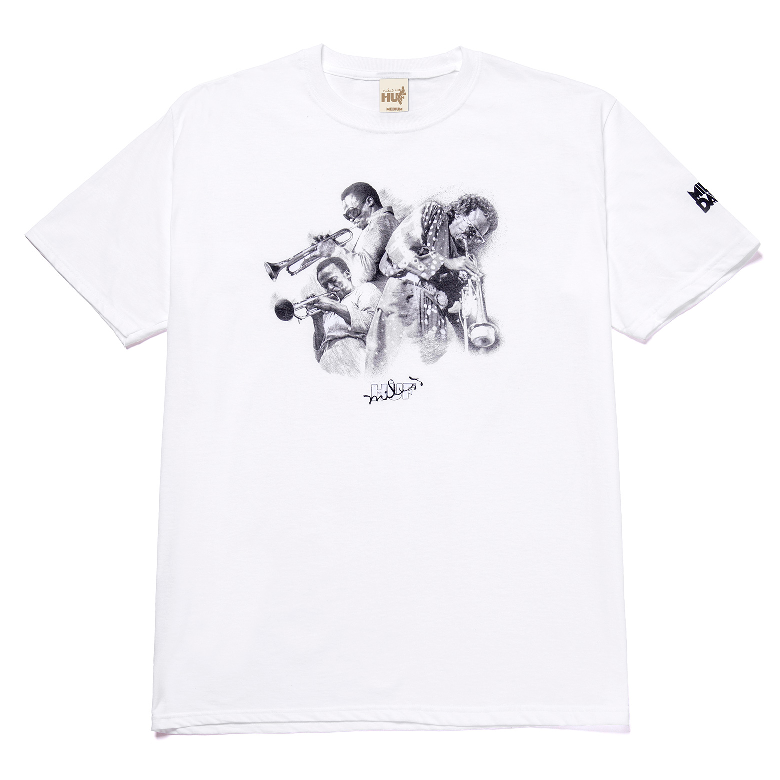 HUF x MILES DAVIS  T-SHIRT DIRECTIONS SS WHITE