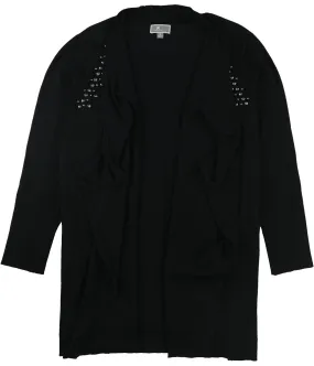 Jm Collection Womens Studded Cardigan Sweater, TW1