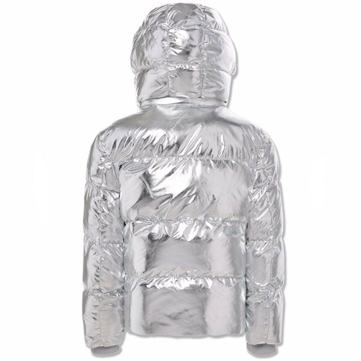 Jordan Craig Metallic Hooded Bubble Toddler Jacket Metallic Silver