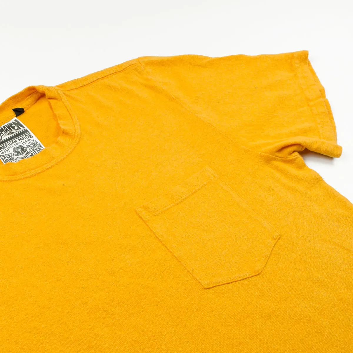 Jungmaven - Baja Pocket Hemp T-shirt 55/45 (7 oz) - Carrot Orange