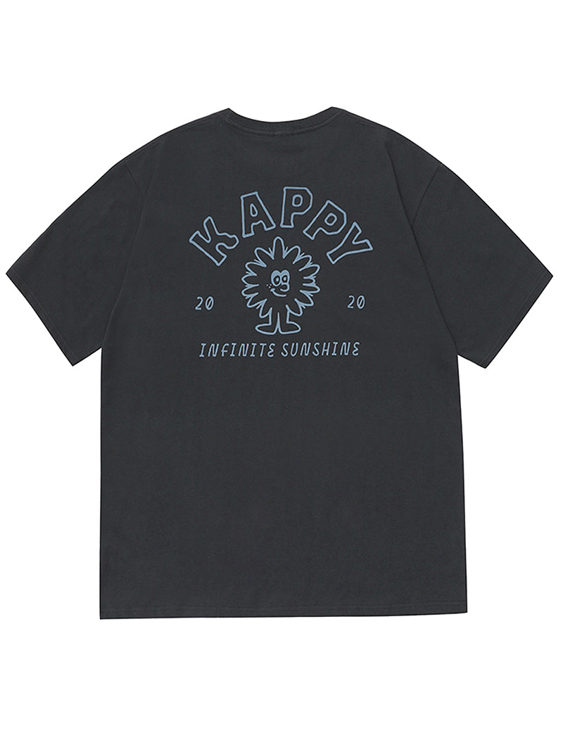 Kappy Sunshine T-Shirt Dark Grey