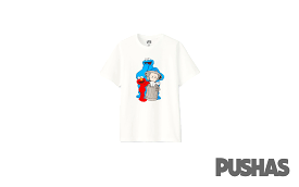 KAWS x Uniqlo x Sesame Street Companion Trash Can T-Shirt 'White' (2018)