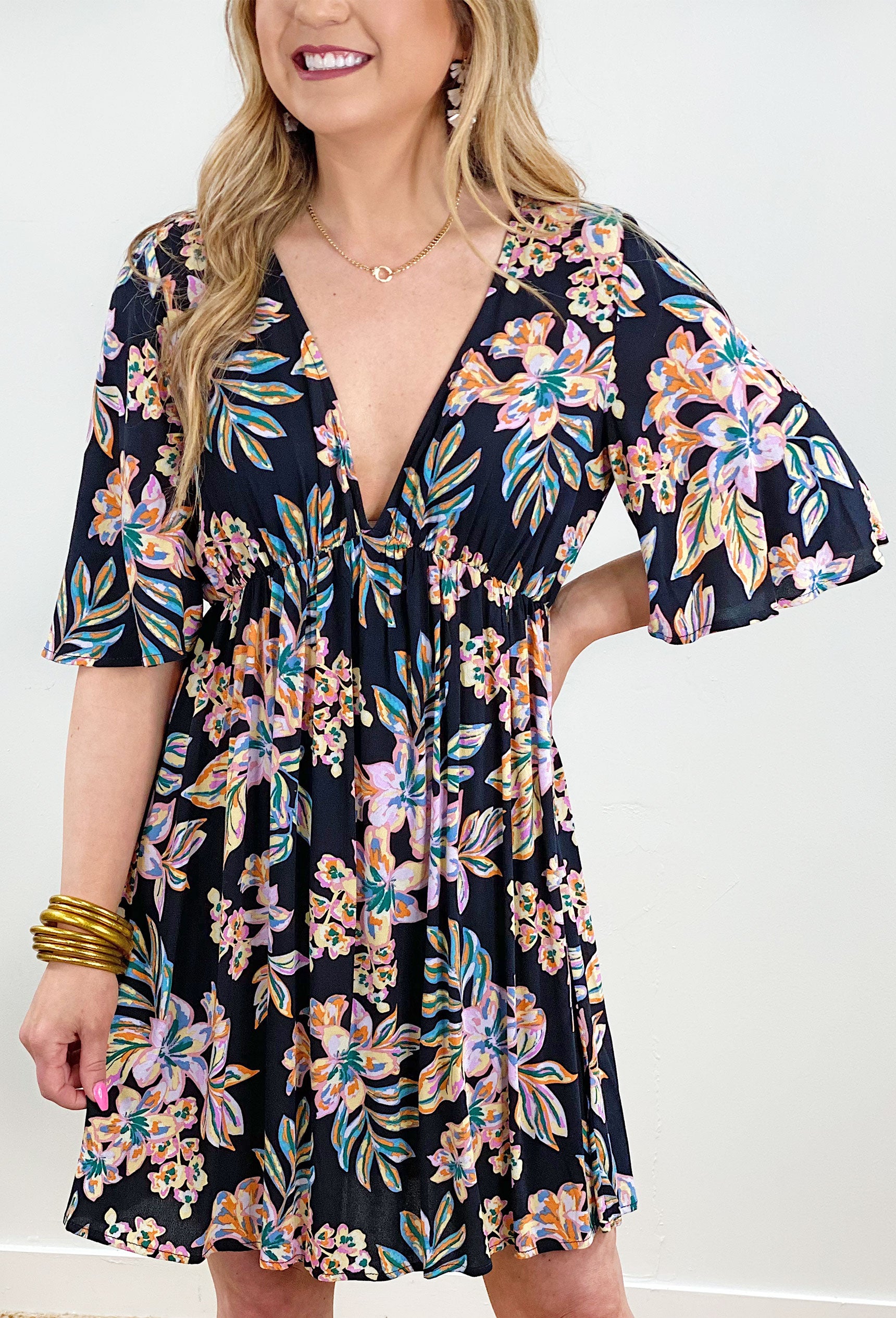 Lovestitch Midnight Garden Floral Dress