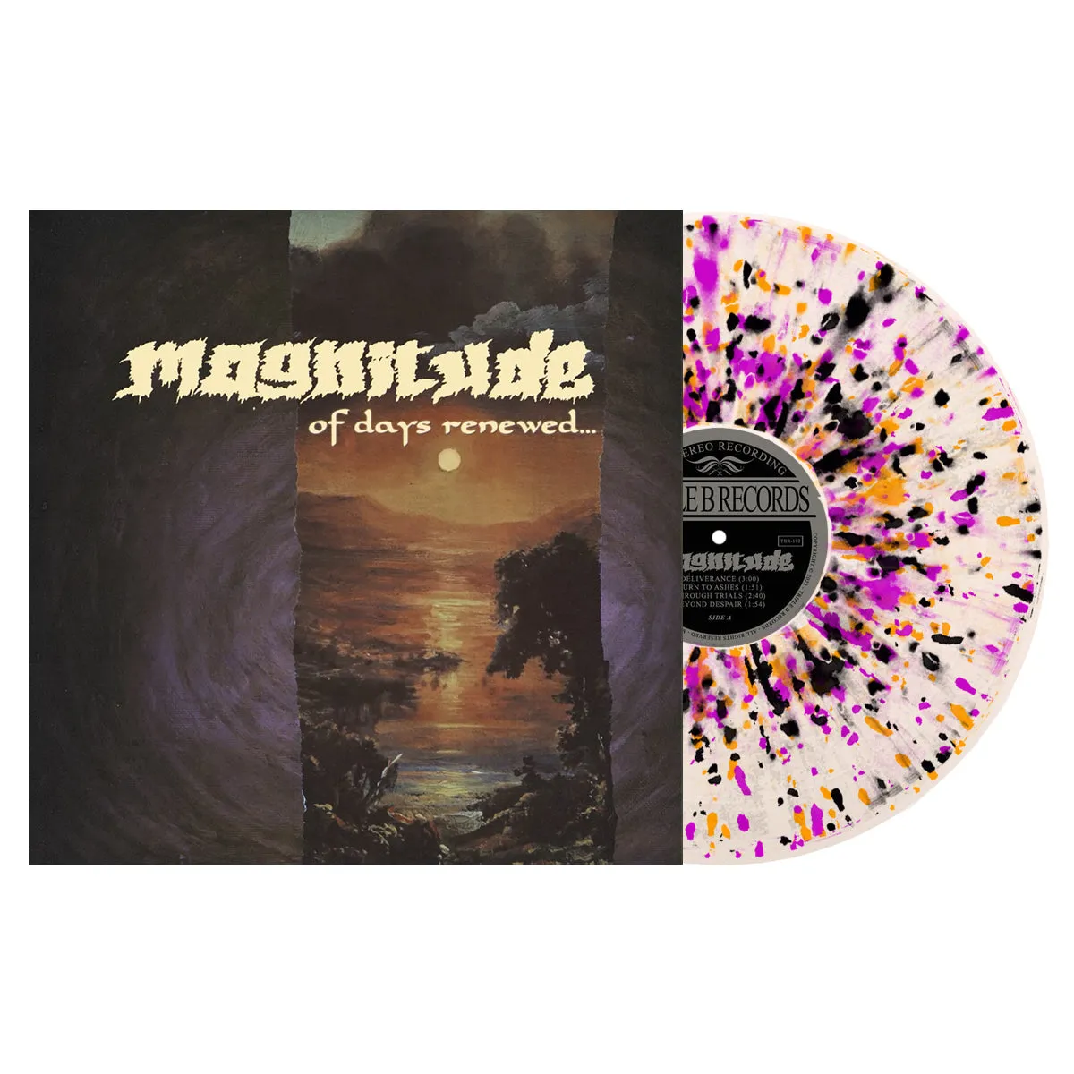 MAGNITUDE ‘OF DAYS RENEWED...’ LP (Limited Edition – Only 250 Made, Ultra Clear w/ Neon Orange, Neon Violet, Black Splatter Viny