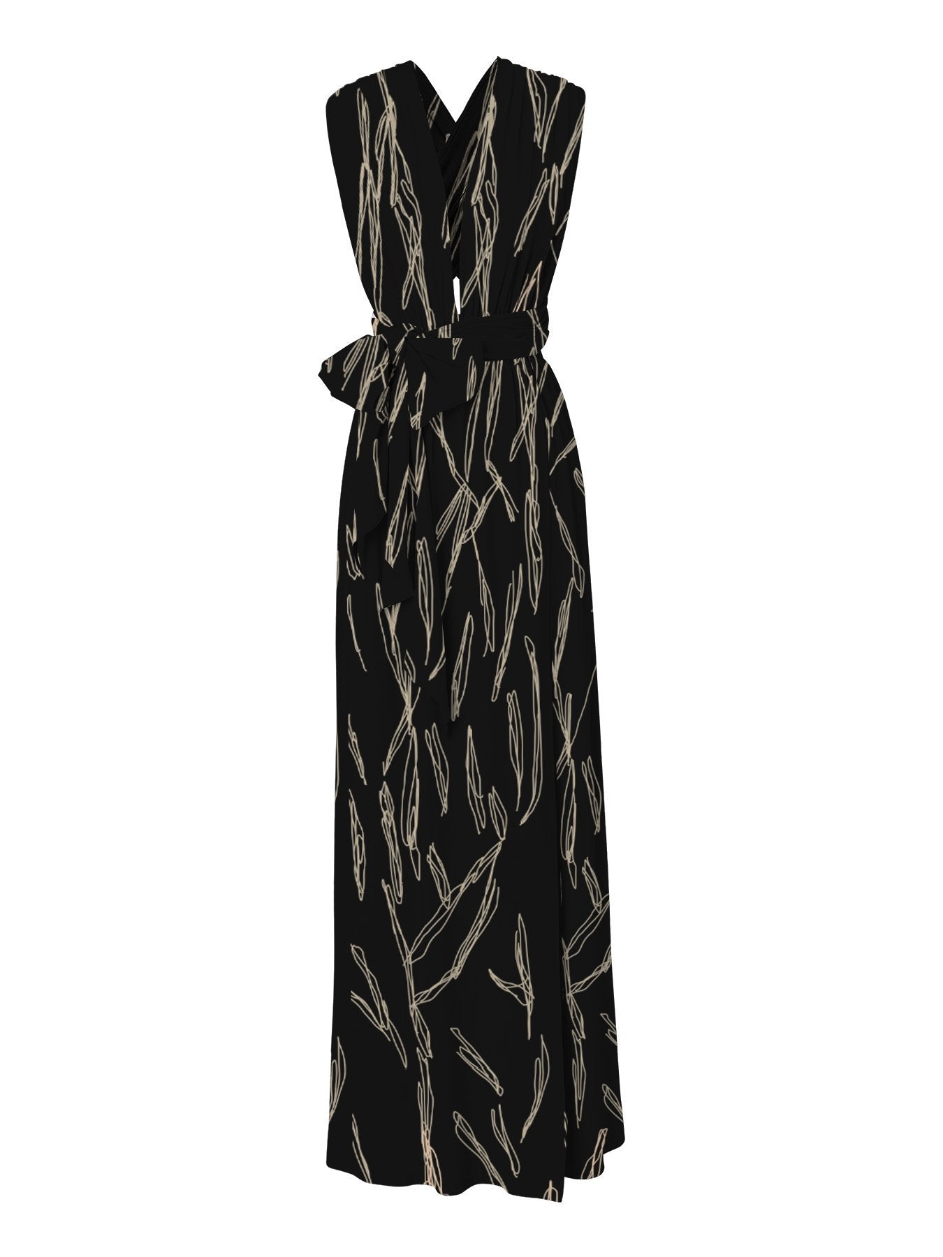 Mailys Dress - Scribble Noir