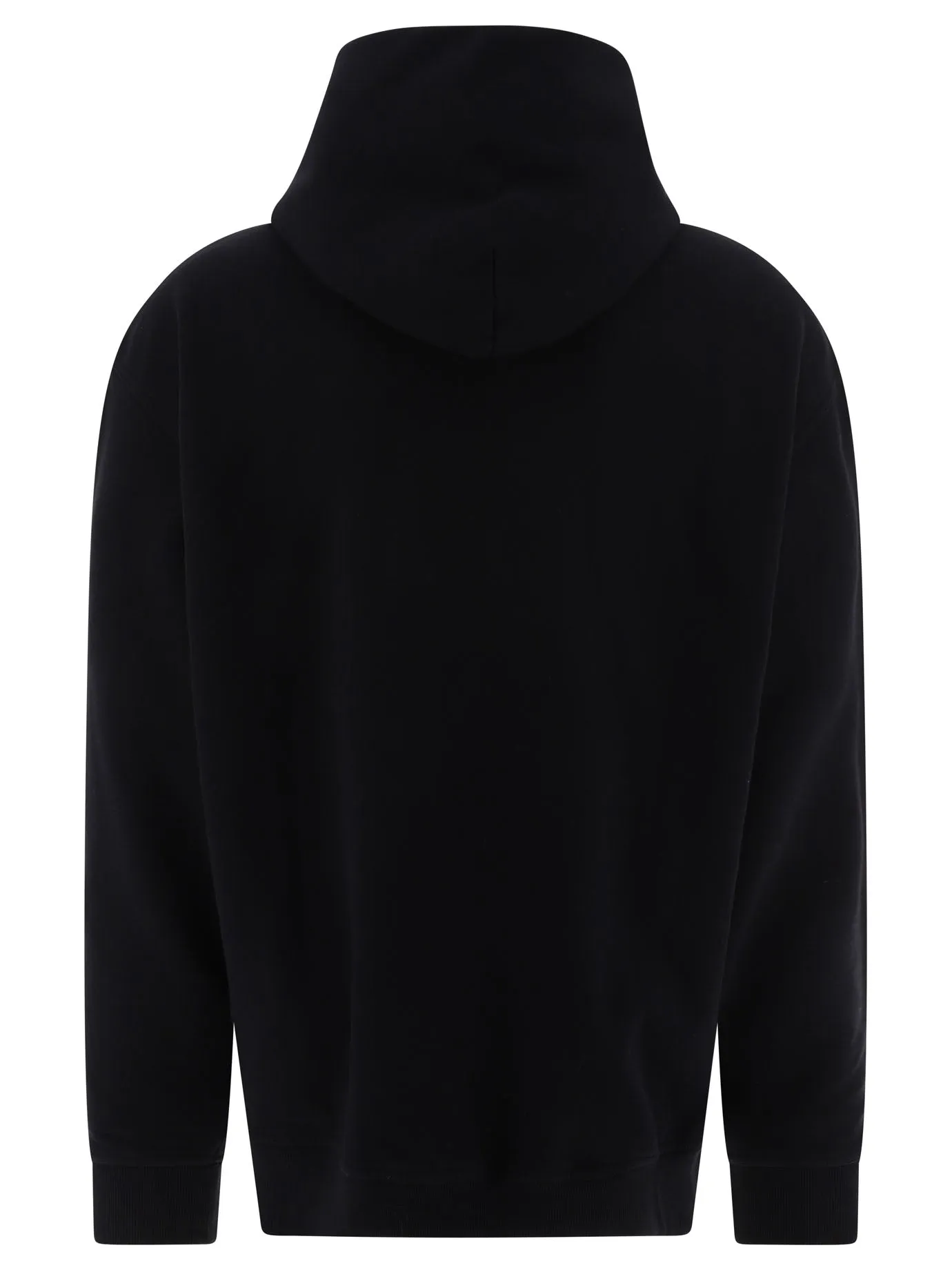 MAISON MARGIELA Reversed Logo Black Cotton Hoodie