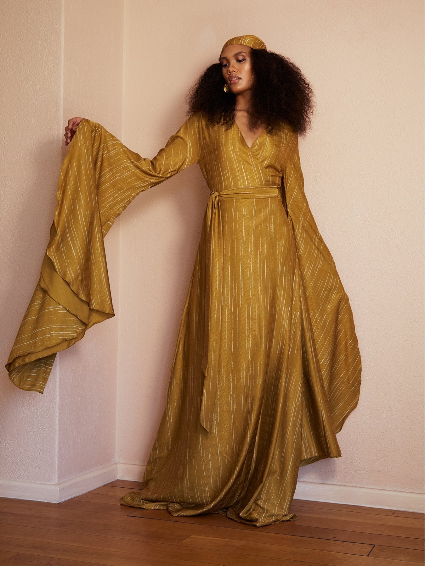 Maya Dress - Texture Gold