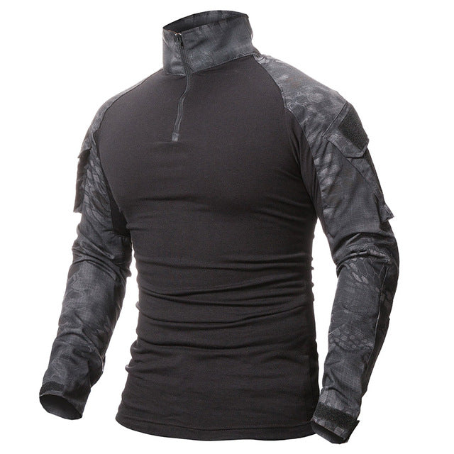 Mens High Quality Military Hiker Style Long Sleeve T Shirt