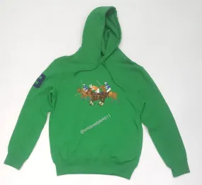 Nwt Polo Ralph Lauren Lifeboat Green Triple Pony Embroidered Hoodie