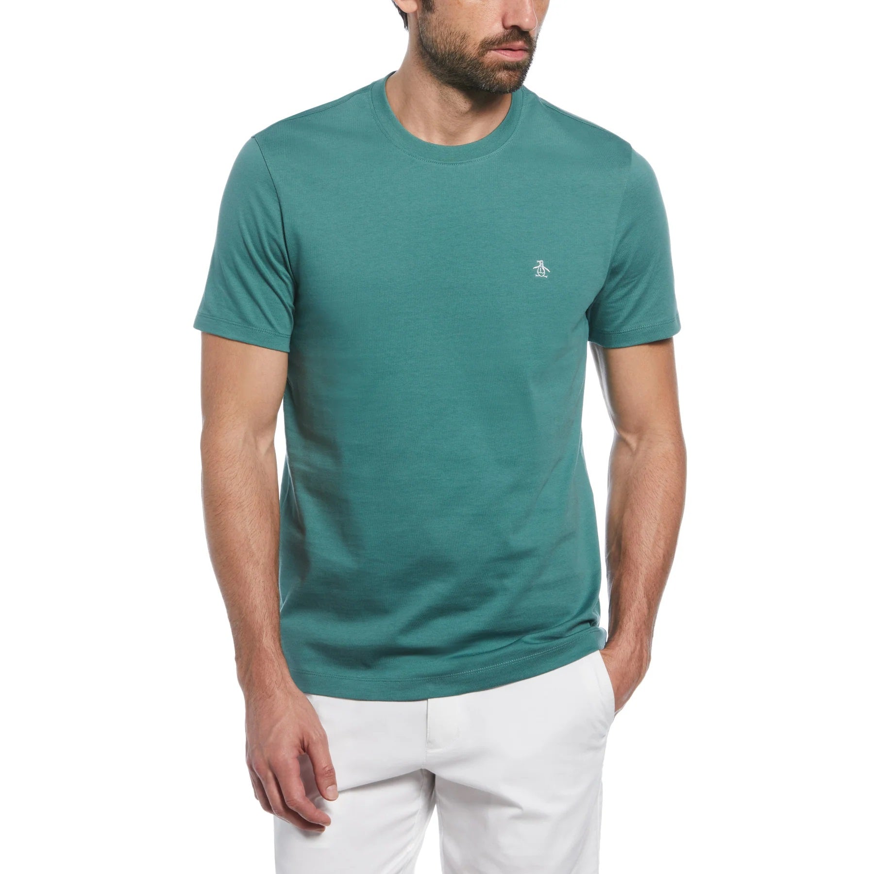 Original Penguin Mens Organic Cotton Logo T-Shirt -Short Sleeved