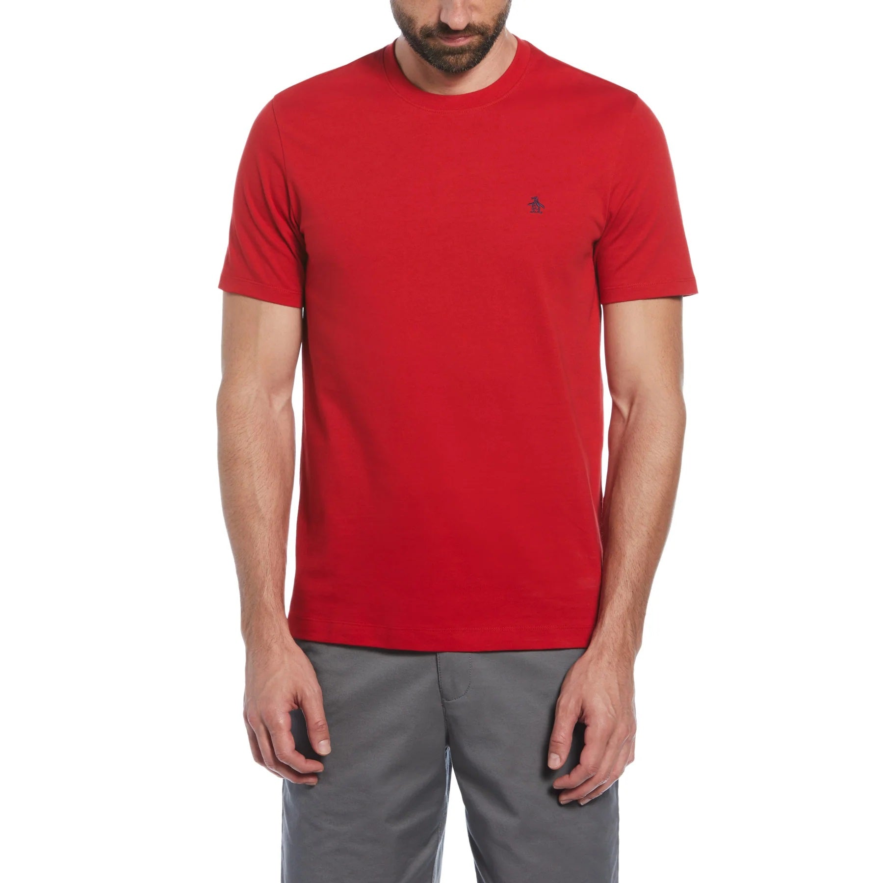 Original Penguin Mens Organic Cotton Logo T-Shirt -Short Sleeved