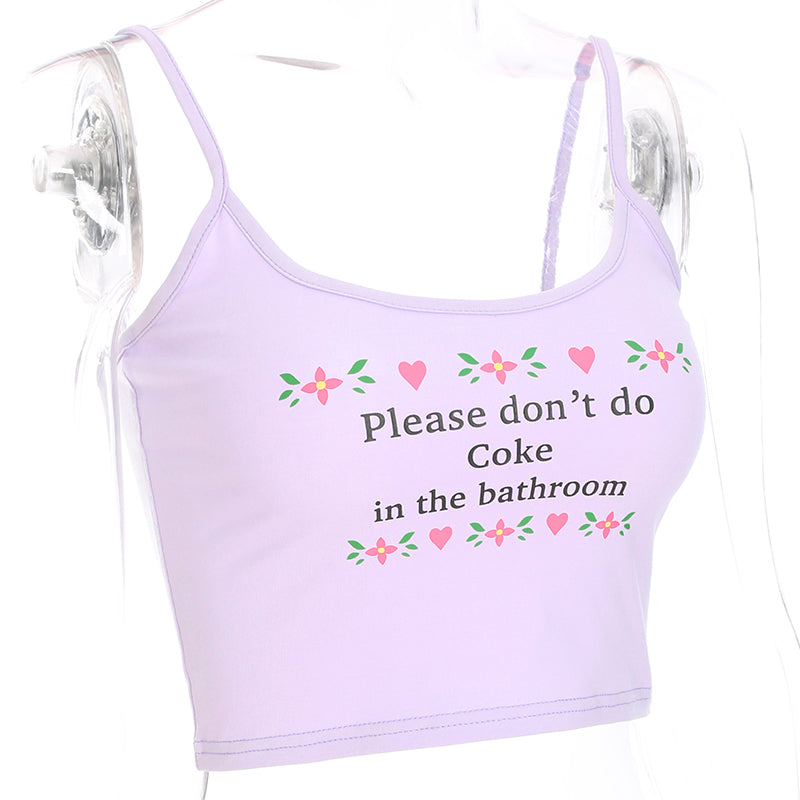 ''PLEASE DON'T DO COKE IN THE BATHROOM'' VEST BY22357