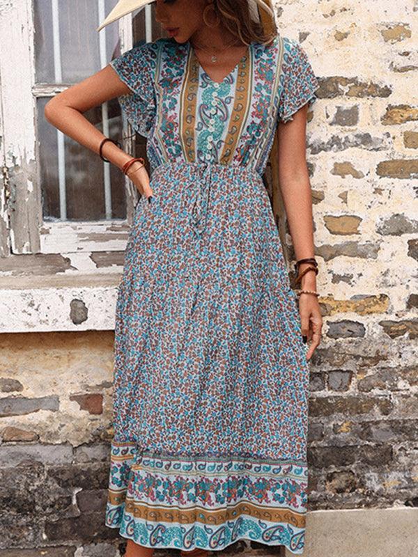 Printed Summer Maxi Dress