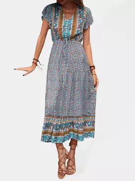 Printed Summer Maxi Dress