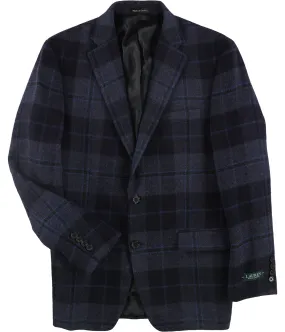 Ralph Lauren Mens Plaid Two Button Blazer Jacket, TW11