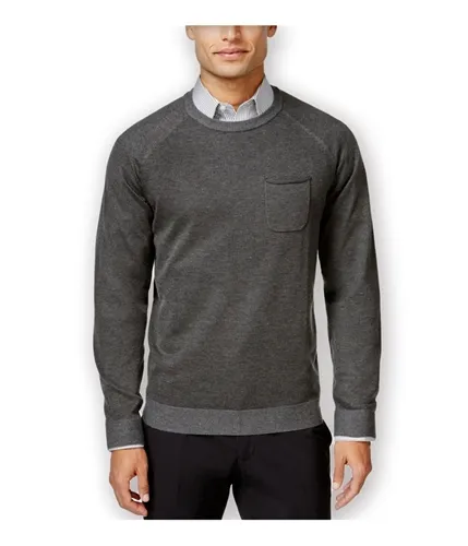 Ryan Seacrest Mens Pocket Crew Pullover Sweater