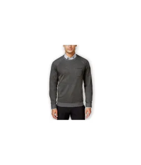 Ryan Seacrest Mens Pocket Crew Pullover Sweater