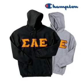 Sigma Alpha Epsilon Champion Powerblend Hoodie, 2-Pack Bundle Deal - Champion S700 - TWILL