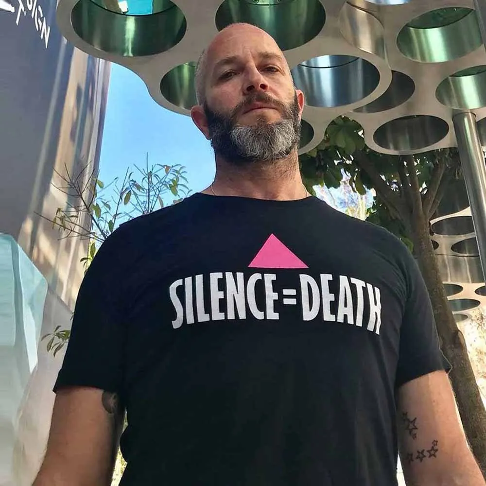 Silence = Death T-Shirt supporting the Ali Forney Center