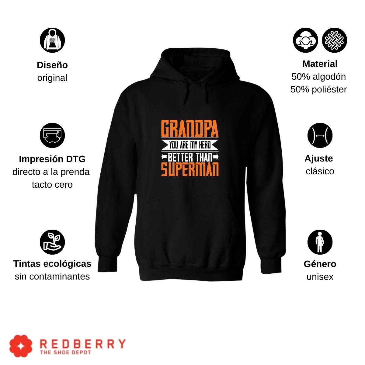 Sudadera Hombre  Hoodie Abuelo Papá Padre Hijo Hija 020