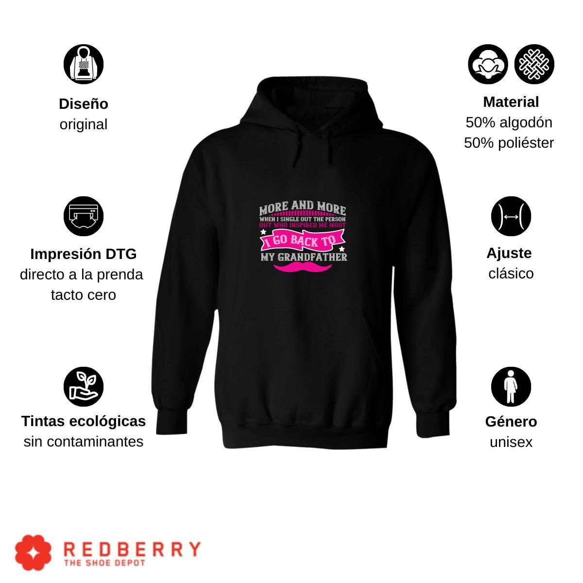 Sudadera Hombre  Hoodie Abuelo Papá Padre Hijo Hija 030