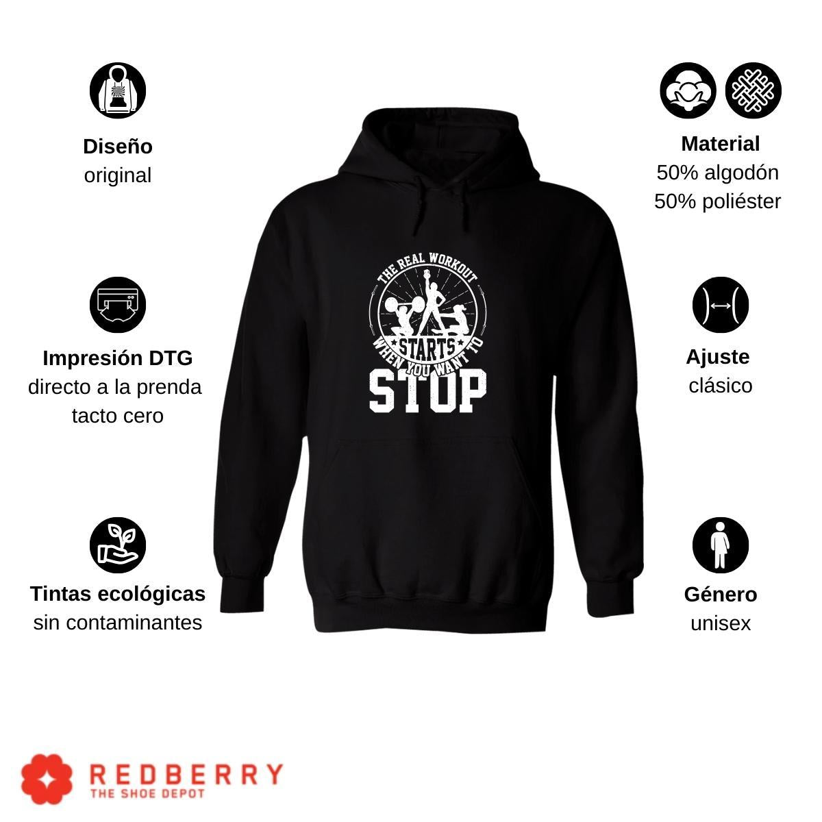 Sudadera Hombre  Hoodie Gym Ejercicio Fitness 014